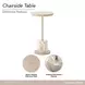 Lotus Bay Sand Round Chairside Table