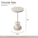 Lotus Bay Sand Round Chairside Table