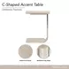 Lotus Bay Sand C-Shaped Rectangular Accent Table