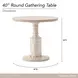 Lotus Bay Sand 40" Round Gathering Table