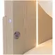 Lotus Bay Sand Twin Panel Bed with LED and USB Charging