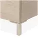 Lotus Bay Sand Twin Panel Bed with LED and USB Charging