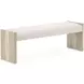 Lotus Bay Tusk Upholstered 56" Accent Bench
