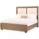Portrait Sienna Brown Panel Bedroom Set with LED and USB Charging