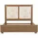 Portrait Sienna Brown Panel Bedroom Set with LED and USB Charging