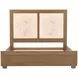Portrait Sienna Brown Panel Bedroom Set with LED and USB Charging