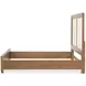 Portrait Sienna Brown Queen Panel Bed with LED and USB Charging