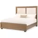 Portrait Sienna Brown Panel Bedroom Set with LED and USB Charging