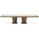 Portrait Sienna Brown 136" Extendable Rectangular Dining Table