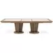 Portrait Sienna Brown 136" Extendable Rectangular Dining Table