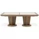 Portrait Sienna Brown 136" Extendable Rectangular Dining Table