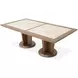 Portrait Sienna Brown 136" Extendable Rectangular Dining Table
