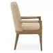 Portrait Toffee Upholstered Dining Arm Chair Set of 2
