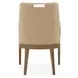 Portrait Toffee Upholstered Dining Arm Chair Set of 2