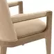 Portrait Toffee Upholstered Dining Arm Chair Set of 2