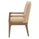 Portrait Toffee Upholstered Dining Arm Chair Set of 2