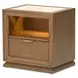 Portrait Sienna Brown Panel Bedroom Set with LED and USB Charging