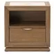 Portrait Sienna Brown Panel Bedroom Set with LED and USB Charging