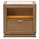 Portrait Sienna Brown Panel Bedroom Set with LED and USB Charging