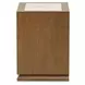 Portrait Sienna Brown 1 Drawer Nightstand with LED
