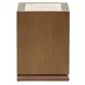 Portrait Sienna Brown 1 Drawer Nightstand with LED