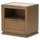 Portrait Sienna Brown Panel Bedroom Set with LED and USB Charging