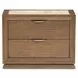 Portrait Sienna Brown Panel Bedroom Set with LED and USB Charging