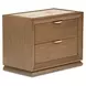 Portrait Sienna Brown Panel Bedroom Set with LED and USB Charging
