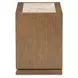 Portrait Sienna Brown 2 Drawer Nightstand with LED
