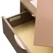Portrait Sienna Brown 2 Drawer Nightstand with LED