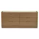 Portrait Sienna Brown Panel Bedroom Set with LED and USB Charging