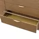 Portrait Sienna Brown 6 Drawer Dresser with LED
