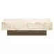 Portrait Sienna Brown and Creamy Peach Rectangular Cocktail Table