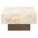 Portrait Sienna Brown and Creamy Peach Rectangular Cocktail Table