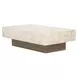 Portrait Sienna Brown and Creamy Peach Rectangular Cocktail Table