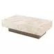 Portrait Sienna Brown and Creamy Peach Rectangular Cocktail Table