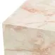Portrait Sienna Brown and Creamy Peach Square End Table