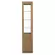 Portrait Sienna Brown 2 Door Display Cabinet with LED