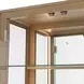 Portrait Sienna Brown 2 Door Display Cabinet with LED