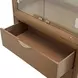 Portrait Sienna Brown 2 Door Display Cabinet with LED