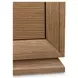 Portrait Sienna Brown 2 Door Display Cabinet with LED