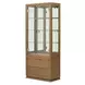 Portrait Sienna Brown 2 Door Display Cabinet with LED