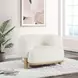 Lawler Ivory Boucle Barrel Back Accent Chair