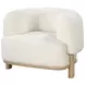 Lawler Ivory Boucle Barrel Back Accent Chair