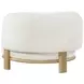 Lawler Ivory Boucle Barrel Back Accent Chair