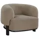 Lawler Brown Boucle Barrel Back Accent Chair