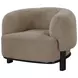 Lawler Brown Boucle Barrel Back Accent Chair