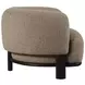 Lawler Brown Boucle Barrel Back Accent Chair