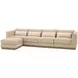 Portrait Toffee 5 Piece Modular Sectional with Pillow