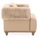 Portrait Toffee Upholstered Accent Chair with Pillow